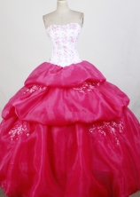 Perfect Ball Gown Strapless Floor-length Quinceanera Dress ZQ12426062