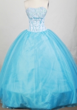Popular Ball gown Strapless Floor-length Quinceanera Dresses Style FA-W-r90