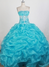 Pretty Ball Gown Strapless Floor-length Quinceanera Dress ZQ12426063