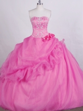 Romantic Ball Gown Sweetheart-neck Floor-length Quinceanera Dresses Style FA-C-078