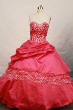  Beautiful Ball gown Sweetheart-neck Floor-length Taffeta Quinceanera Dresses Style FA-W-073