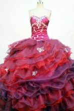 Beautiful Ball Gown Sweetheart Floor-length Quinceanera Dresses Appliques with Beading Style FA-Z-0241