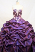 Elegant Ball gown Sweetheart neck Floor-Length Quinceanera Dresses Style FA-Y-169