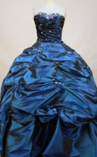 Luxurious Ball Gown Sweetheart Neck Floor-Length Green Beading Quinceanera Dresses Style FA-S-133