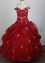 2012 Luxurious Ball Gown Off The Shoulder Nekline Floor-Length Quinceanera Dresses Style JP42610