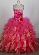 2012 New Ball Gown Sweetheart Neck Floor-Length Quinceanera Dresses Style JP42614