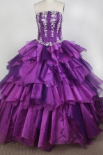 Exclusive Ball Gown Strapless Floor-length Quinceanera Dress LZ426081