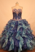 Exquisite Ball gown Strapless Floor-length Quinceanera Dresses Style FA-W-371