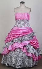 Gorgeous Ball Gown Strapless Floor-length Quinceanera Dress LZ426020