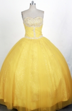 Luxurious  Ball Gown Sweetheart Floor-length Quinceanera Dress 
