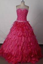 Perfect Ball Gown Strapless Floor-length Quinceanera Dress LJ2616 