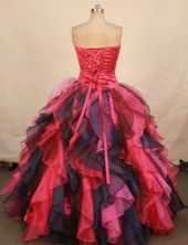 Special ball gown strapless floor-length organza beading multi colors quinceanera dresses FA-X-148