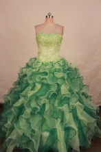 Wonderful Ball gown Strapless Floor-length Quinceanera Dresses Style FA-W-359