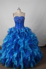 Wonderful Ball gown Strapless Floor-length Quinceanera Dresses Style FA-W-360