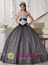 2013 Solola Guatemala New Style Paillette Over Skirt Sweetheart Quinceanera Dress Beaded Decorate Bust Ball Gown For Fall Style QDZY231FOR