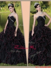 2016 Beautiful Sweetheart Quinceanera Gowns with Ruffles Layered and Beading ZY781BFOR
