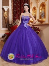 Santo Domingo Chile Fall Exquisite Beading Best Purple Quinceanera Dress For 2013 Sweetheart Tulle and Tafftea Style QDZY598FOR