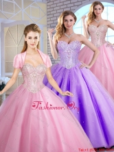 2015 Fall Perfect Sweetheart Quinceanera Dresses Beading and Sequins SJQDDT155002FOR
