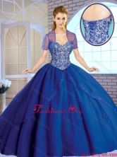 Classical Beading Sweetheart Quinceanera Gowns in Royal Blue SJQDDT163002B-1FOR