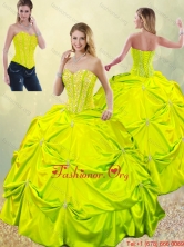 Exclusive Beading and Pick Ups Quinceanera Dresses for Spring SJQDDT185002-5FOR