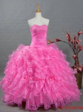 2015 Beautiful Quinceanera Dresses with Sweetheart in Organza SWQD002-9FOR