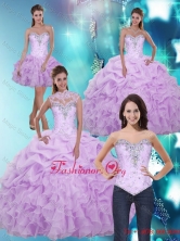 2015 Latest Sweetheart Quinceanera Dresses with Beading and Ruffles  SJQDDT3001FOR