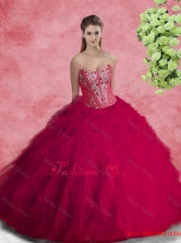 2016 Pretty Quinceanera Dresses with Beading and Ruffles  SJQDDT95002-1FOR