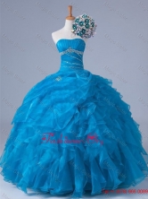 Beading and Ruffles Strapless Quinceanera Dresses SWQD011FOR