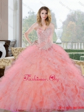 Wonderful Beading and Ruffles Sweetheart Quinceanera Gown  QDDTC27002-2FOR