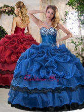 Affordable Ball Gown Beading and Pick Ups Sweet 16 Dresses SJQDDT394002FOR