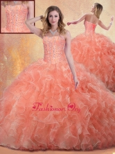Affordable Ball Gown Sweet 16 Gowns with Beading and Ruffles SJQDDT411002FOR