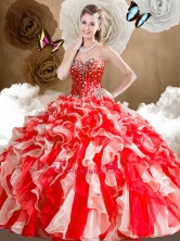 Affordable Sweetheart Multi Color Quinceanera Dresses with Ruffles SJQDDT486002FOR