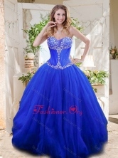 New Style See Through Sweetheart Blue Quinceanera Gown with BeadingSJQDDT713002FOR