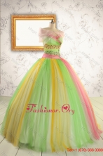 2015 Elegant Sweet 16 Dresses in Multi-color with Beading FNAO828AFOR