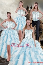 2015 New Style Ruffles Quinceanera Dresses in Multi Color XFNAO056TZA2FOR