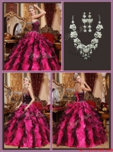 Exclusive Sweetheart Quinceanera Gowns with Beading and Ruffles QDZY689CFOR