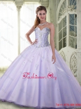 Luxurious Beaded Sweetheart Quinceanera Dresses in Lavender for 2015 SJQDDT73002FOR
