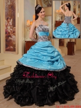 New Arrivals Strapless Quinceanera Gowns with Ruffles and Pick Ups QDZY434DFOR
