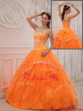 Popular Ball Gown Sweetheart Appliques Quinceanera Dresses QDZY311AFOR