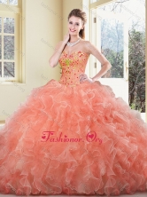 Recommended Ball Gown Beading and Ruffles Sweet 16 Dresses SJQDDT389002FOR