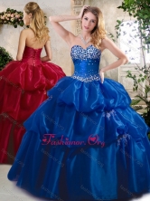 Recommended Ball Gown Sweet 16 Dresses with Beading and Pick Ups SJQDDT397002FOR