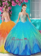 Recommended Beaded and Applique Quinceanera Dress in Multi Color SJQDDT608002FOR Beaded and Applique Quinceanera Dress in Multi Color SJQDDT608002FOR