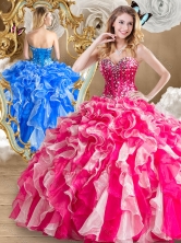Recommended Beading and Ruffles Sweet 16 Dresses in Multi Color SJQDDT486002-1FOR