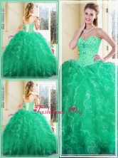 Recommended Sweetheart Ball Gown Quinceanera Dresses with Ruffles SJQDDT385002FOR