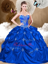 Recommended Sweetheart Quinceanera Gowns with Appliques and Pick Ups QDDTR1002FOR