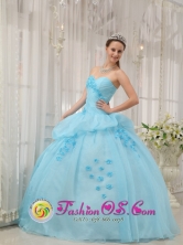 2013 Nuevo Vigia Panama Inexpensive Light Blue Sweethear Sweet 16 Dress For Quinceanera Gown Style QDZY300FOR