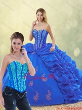 2015 Fall New Style Sweetheart Quinceanera Gowns with Beading and Appliques SJQDDT191002-5FOR