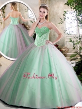 Cheap Beading Quinceanera Dresses in Apple Green SJQDDT217002-1FOR