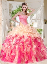 Cheap Big Puffy Colorful New Arrival Quinceanera Dresses with Beading and RufflesSJQDDT701002FOR