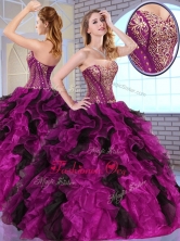 New Arrival  Ball Gown Sweet 16 Dresses with Appliques and Ruffles QDDTO2002-1FOR